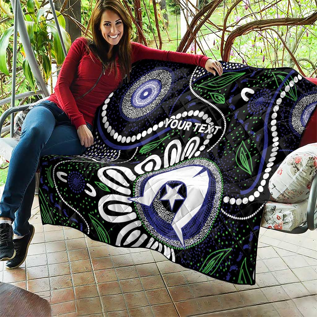 Torres Strait Islander Aboriginal Dot Painting Personalised Quilt
