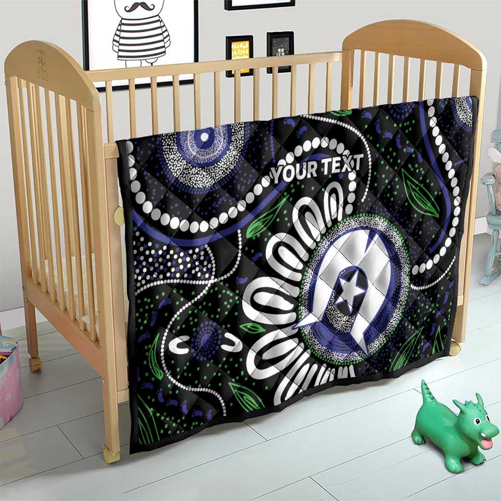 Torres Strait Islander Aboriginal Dot Painting Personalised Quilt