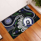 Torres Strait Islander Aboriginal Dot Painting Personalised Rubber Doormat