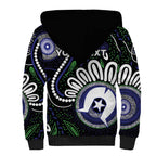 Torres Strait Islander Aboriginal Dot Painting Personalised Sherpa Hoodie