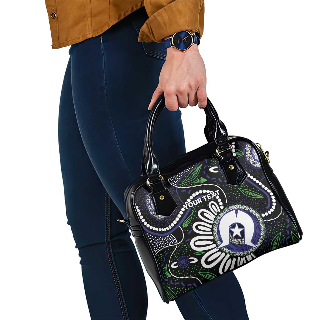 Torres Strait Islander Aboriginal Dot Painting Personalised Shoulder Handbag