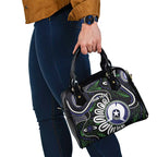 Torres Strait Islander Aboriginal Dot Painting Personalised Shoulder Handbag