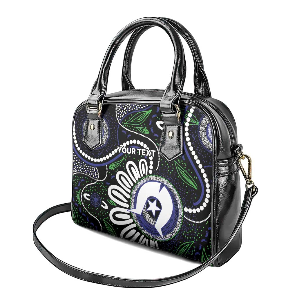Torres Strait Islander Aboriginal Dot Painting Personalised Shoulder Handbag