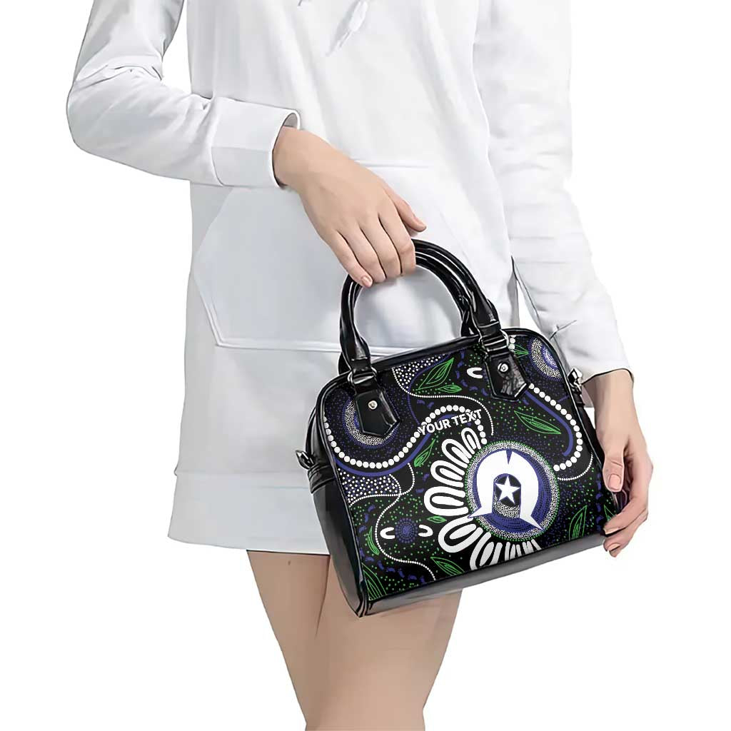 Torres Strait Islander Aboriginal Dot Painting Personalised Shoulder Handbag