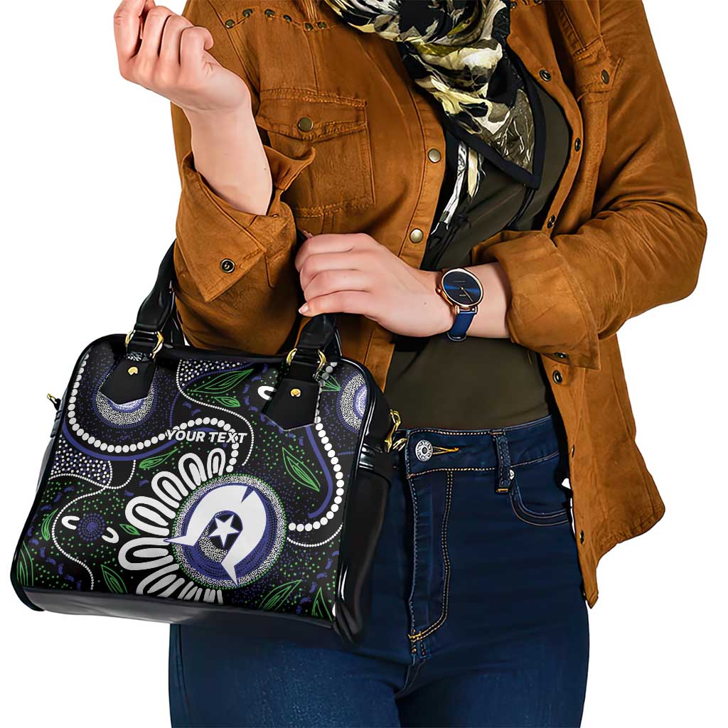 Torres Strait Islander Aboriginal Dot Painting Personalised Shoulder Handbag