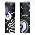 Torres Strait Islander Aboriginal Dot Painting Personalised Skinny Tumbler