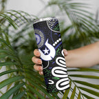 Torres Strait Islander Aboriginal Dot Painting Personalised Skinny Tumbler