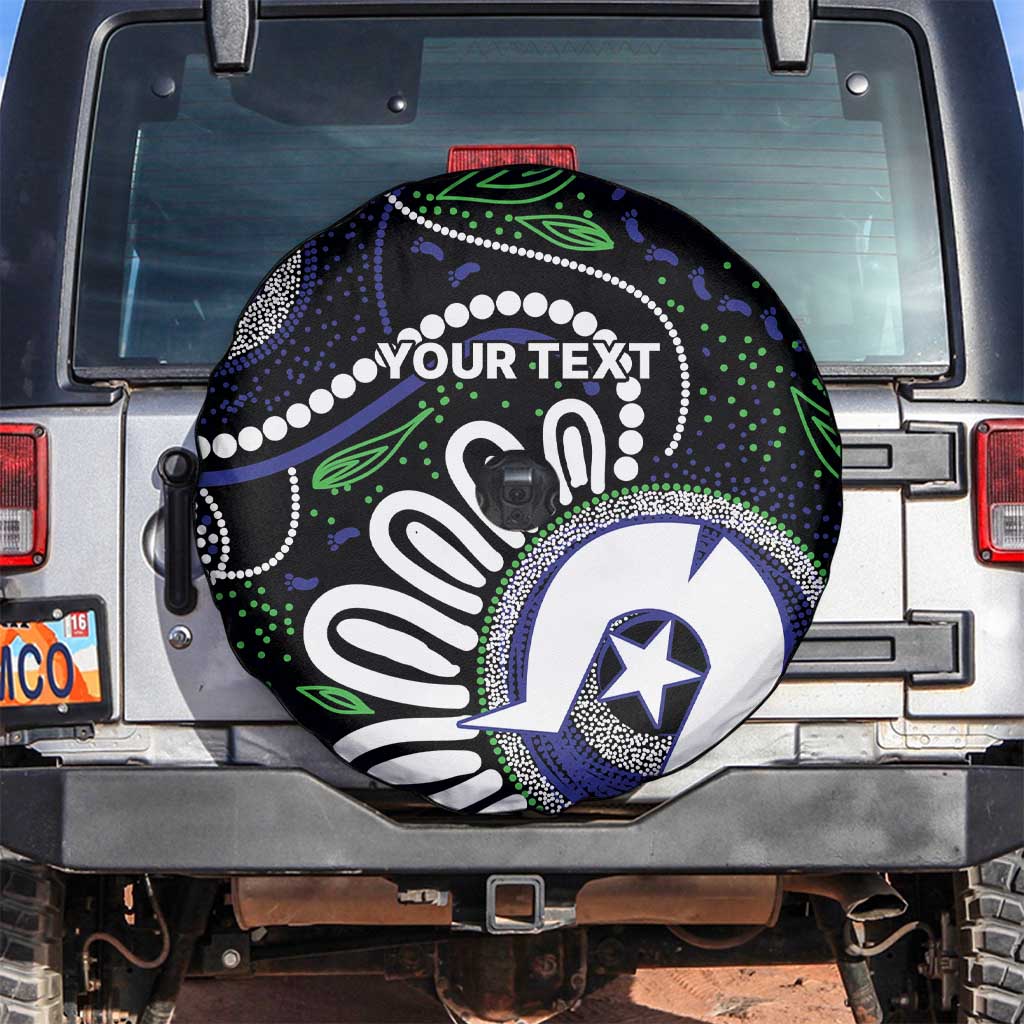 Torres Strait Islander Aboriginal Dot Painting Personalised Spare Tire Cover