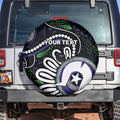 Torres Strait Islander Aboriginal Dot Painting Personalised Spare Tire Cover