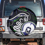 Torres Strait Islander Aboriginal Dot Painting Personalised Spare Tire Cover