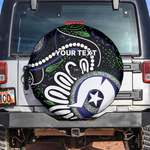Torres Strait Islander Aboriginal Dot Painting Personalised Spare Tire Cover