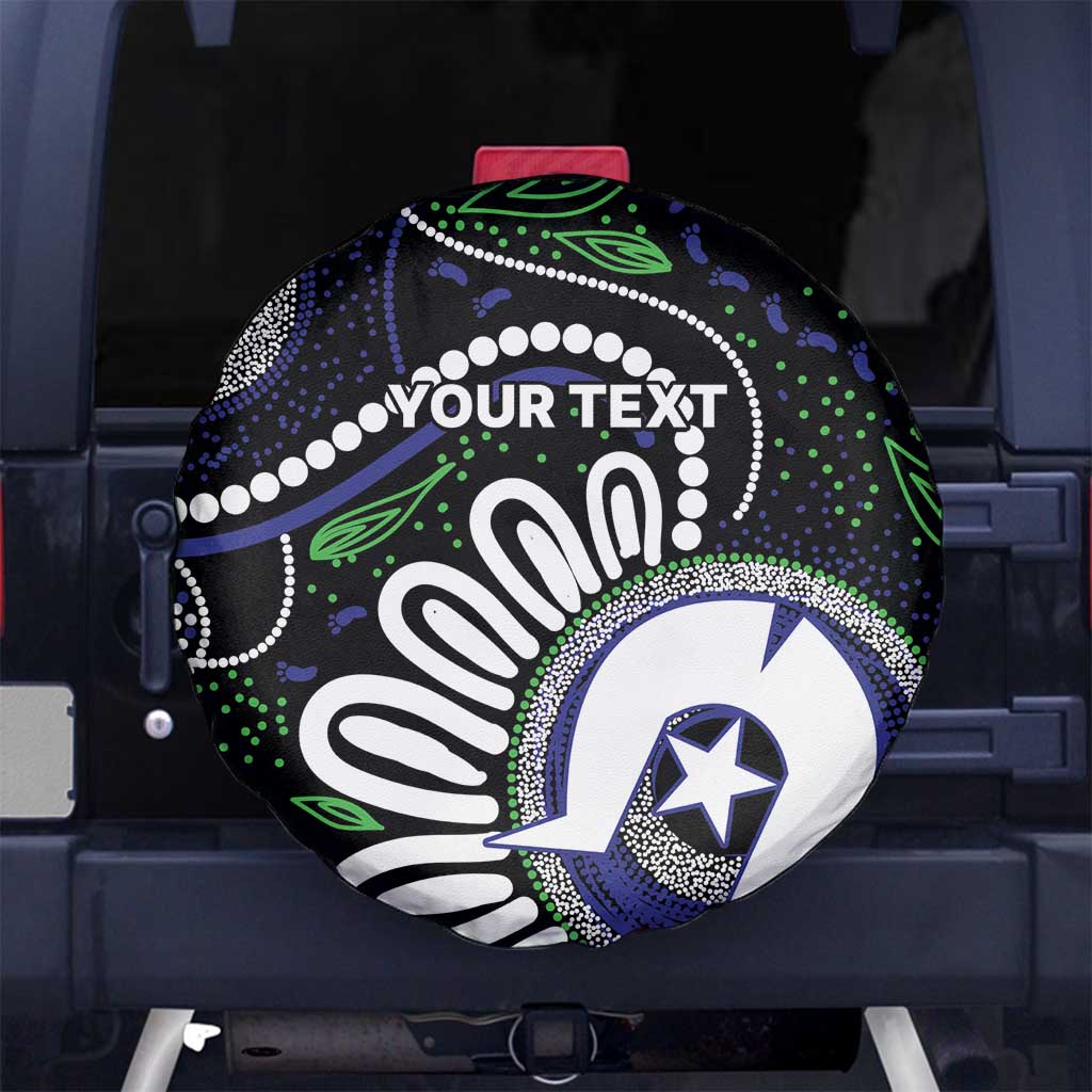 Torres Strait Islander Aboriginal Dot Painting Personalised Spare Tire Cover