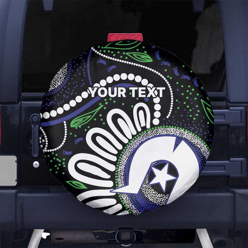 Torres Strait Islander Aboriginal Dot Painting Personalised Spare Tire Cover