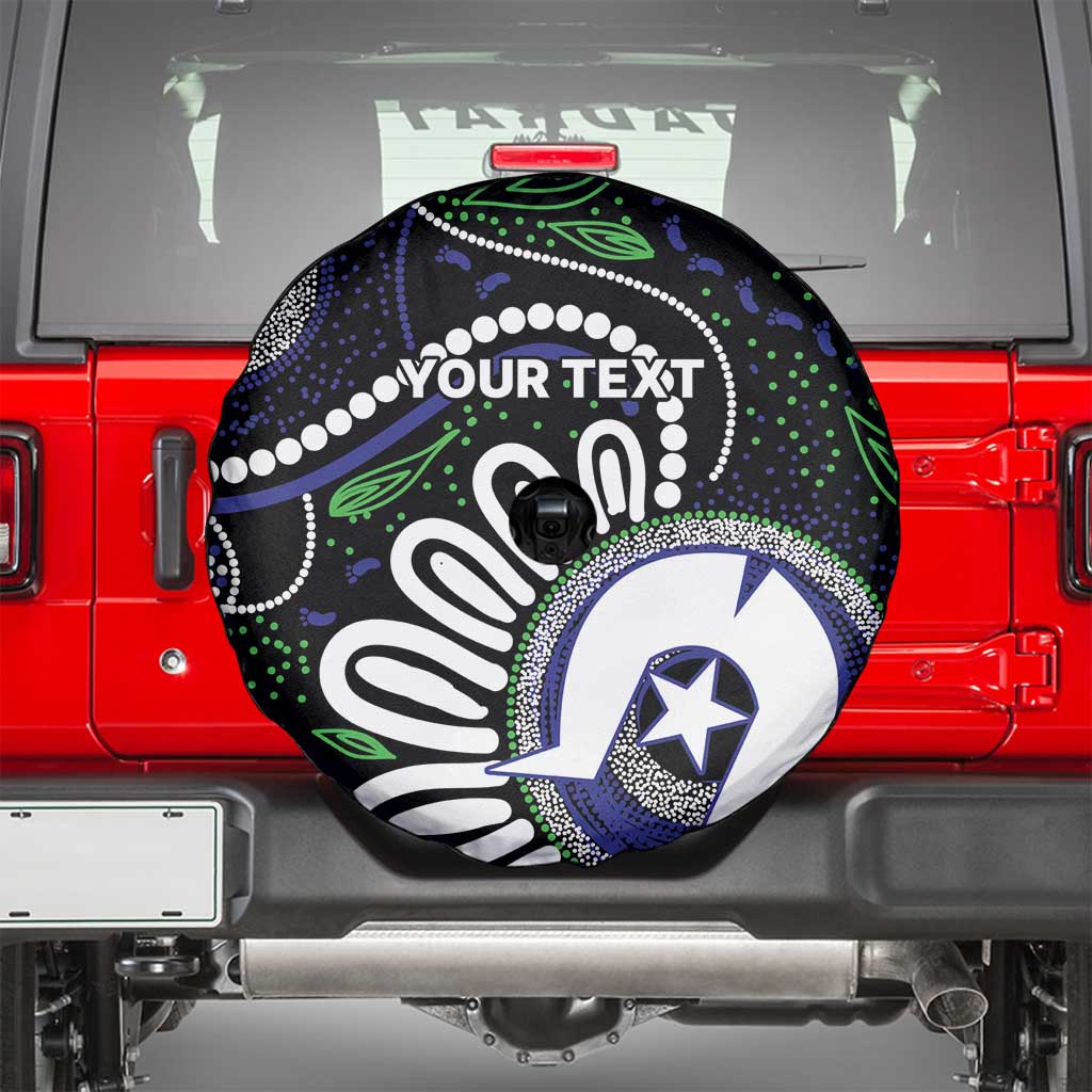Torres Strait Islander Aboriginal Dot Painting Personalised Spare Tire Cover