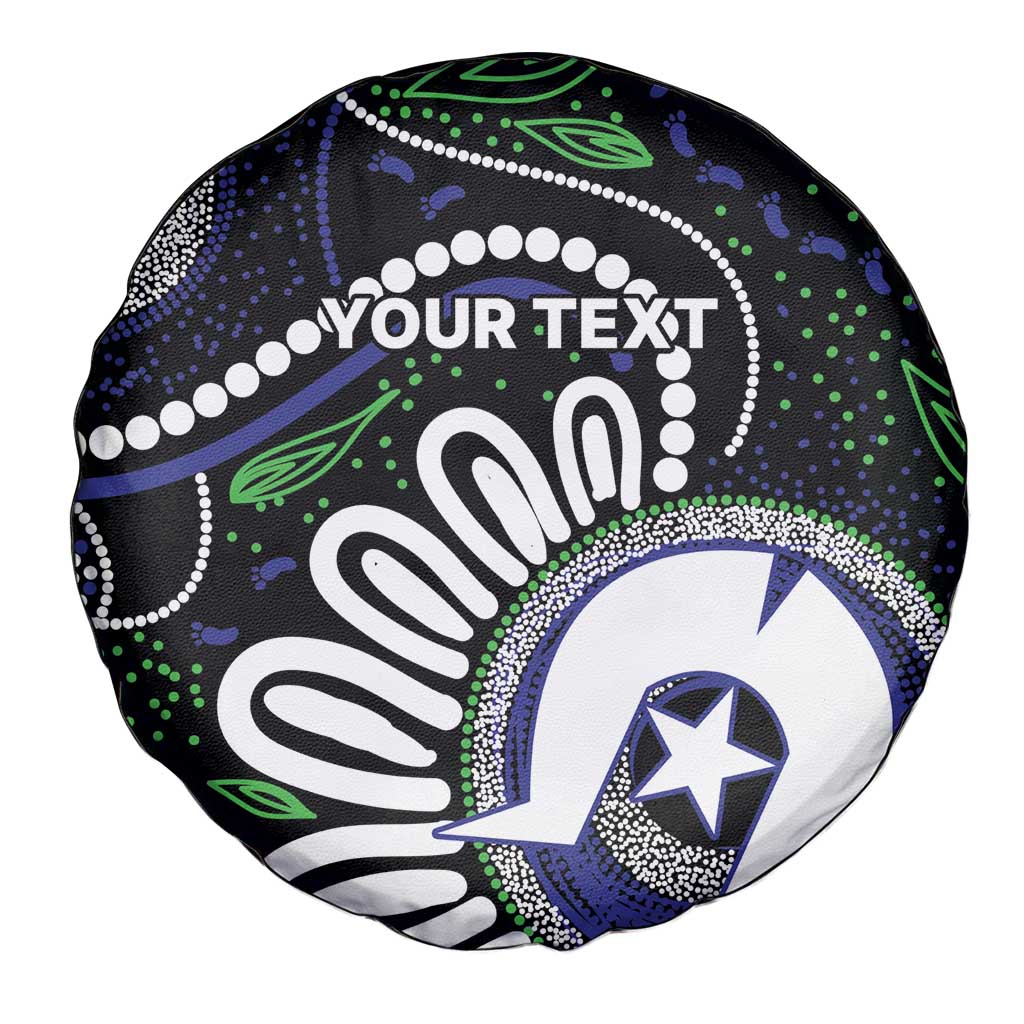 Torres Strait Islander Aboriginal Dot Painting Personalised Spare Tire Cover