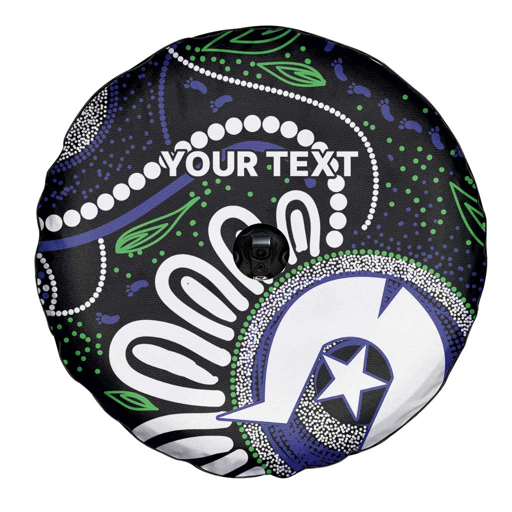 Torres Strait Islander Aboriginal Dot Painting Personalised Spare Tire Cover