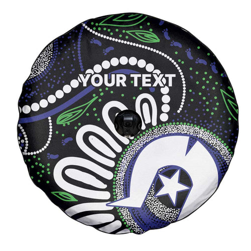 Torres Strait Islander Aboriginal Dot Painting Personalised Spare Tire Cover