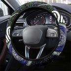 Torres Strait Islander Aboriginal Dot Painting Steering Wheel Cover