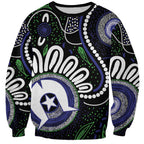 Torres Strait Islander Aboriginal Dot Painting Personalised Sweatshirt