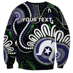 Torres Strait Islander Aboriginal Dot Painting Personalised Sweatshirt