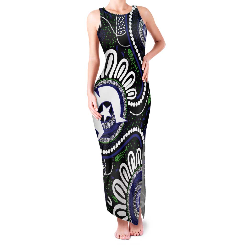 Torres Strait Islander Aboriginal Dot Painting Personalised Tank Maxi Dress