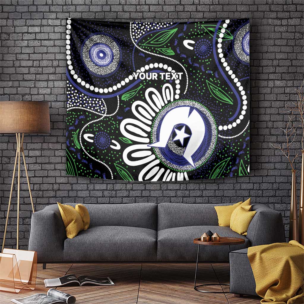 Torres Strait Islander Aboriginal Dot Painting Personalised Tapestry