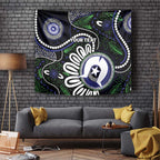 Torres Strait Islander Aboriginal Dot Painting Personalised Tapestry