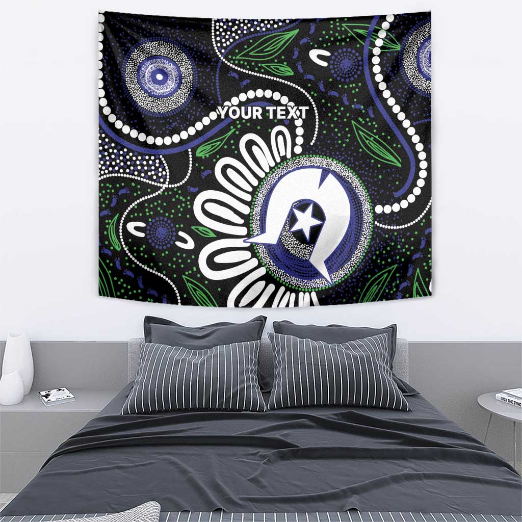 Torres Strait Islander Aboriginal Dot Painting Personalised Tapestry