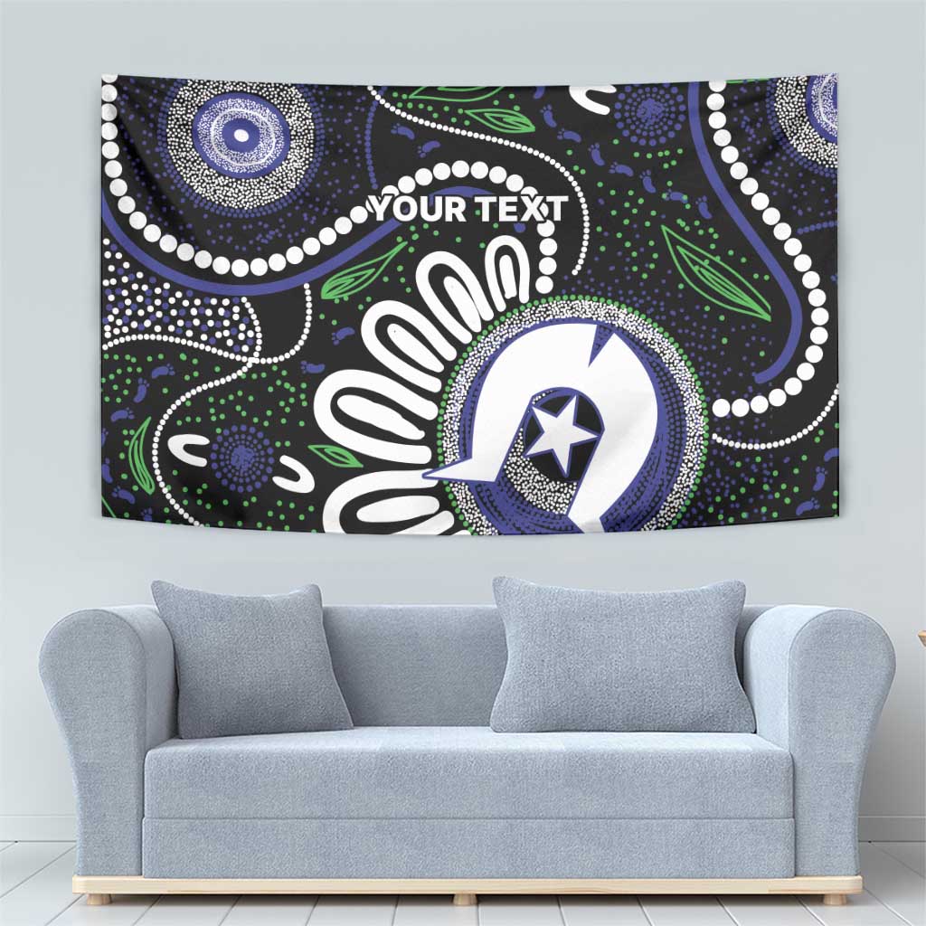 Torres Strait Islander Aboriginal Dot Painting Personalised Tapestry