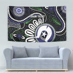 Torres Strait Islander Aboriginal Dot Painting Personalised Tapestry