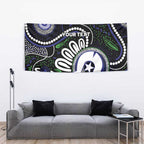 Torres Strait Islander Aboriginal Dot Painting Personalised Tapestry