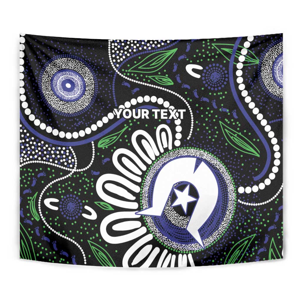 Torres Strait Islander Aboriginal Dot Painting Personalised Tapestry