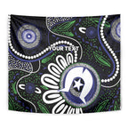 Torres Strait Islander Aboriginal Dot Painting Personalised Tapestry
