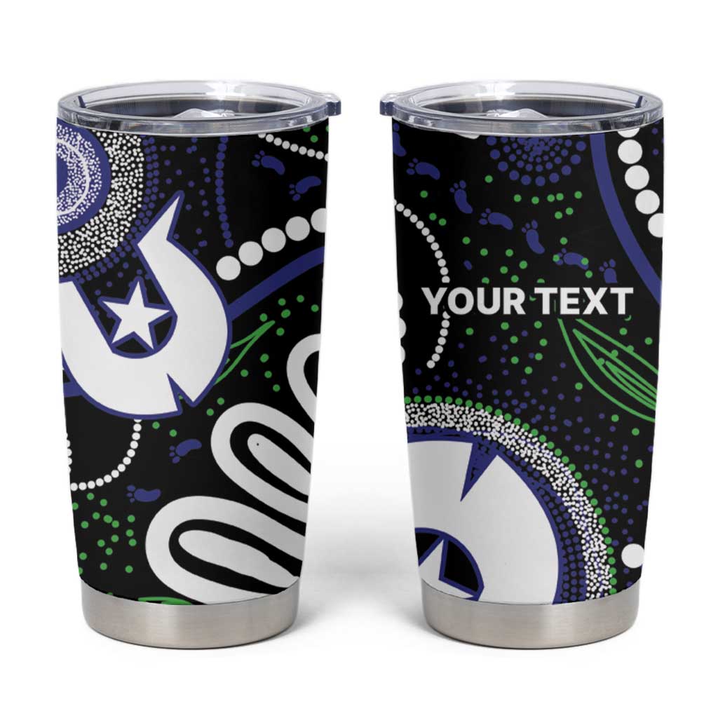 Torres Strait Islander Aboriginal Dot Painting Personalised Tumbler Cup