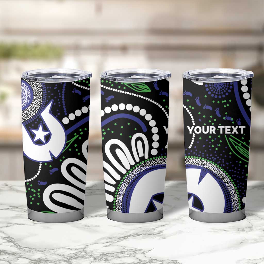 Torres Strait Islander Aboriginal Dot Painting Personalised Tumbler Cup