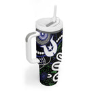 Torres Strait Islander Aboriginal Dot Painting Personalised Tumbler With Handle