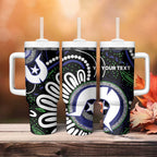 Torres Strait Islander Aboriginal Dot Painting Personalised Tumbler With Handle