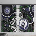 Torres Strait Islander Aboriginal Dot Painting Personalised Window Curtain