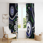 Torres Strait Islander Aboriginal Dot Painting Personalised Window Curtain