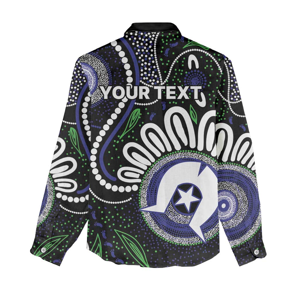 Torres Strait Islander Aboriginal Dot Painting Personalised Women Casual Shirt
