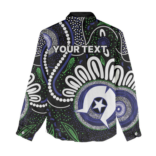 Torres Strait Islander Aboriginal Dot Painting Personalised Women Casual Shirt