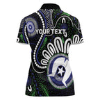 Torres Strait Islander Aboriginal Dot Painting Personalised Women Polo Shirt