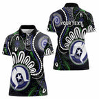 Torres Strait Islander Aboriginal Dot Painting Personalised Women Polo Shirt
