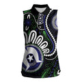 Torres Strait Islander Aboriginal Dot Painting Personalised Women Sleeveless Polo Shirt