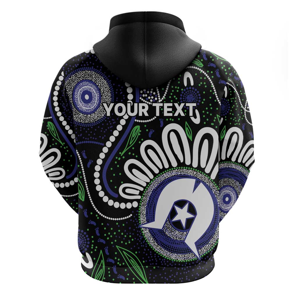 Torres Strait Islander Aboriginal Dot Painting Personalised Zip Hoodie
