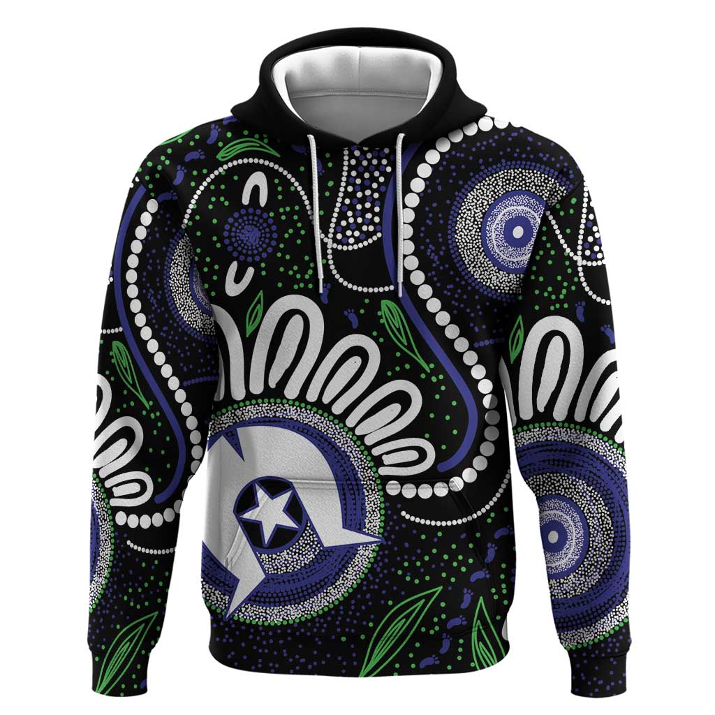 Torres Strait Islander Aboriginal Dot Painting Personalised Zip Hoodie