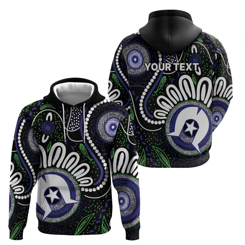 Torres Strait Islander Aboriginal Dot Painting Personalised Zip Hoodie