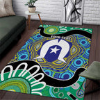 Torres Strait Islander Heal Country Personalised Area Rug