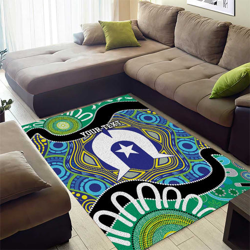 Torres Strait Islander Heal Country Personalised Area Rug