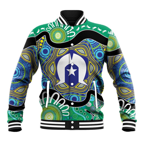 Torres Strait Islander Heal Country Personalised Baseball Jacket